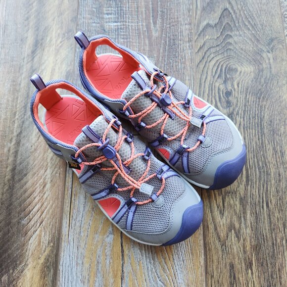 Teva Men\'s T Manatee Water Sport Sandals Cushion Bungee Cord Purple Grey main image 7